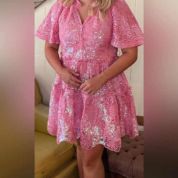 Buddy Love Dresses & Skirts - Pink Sequin Mini Dress